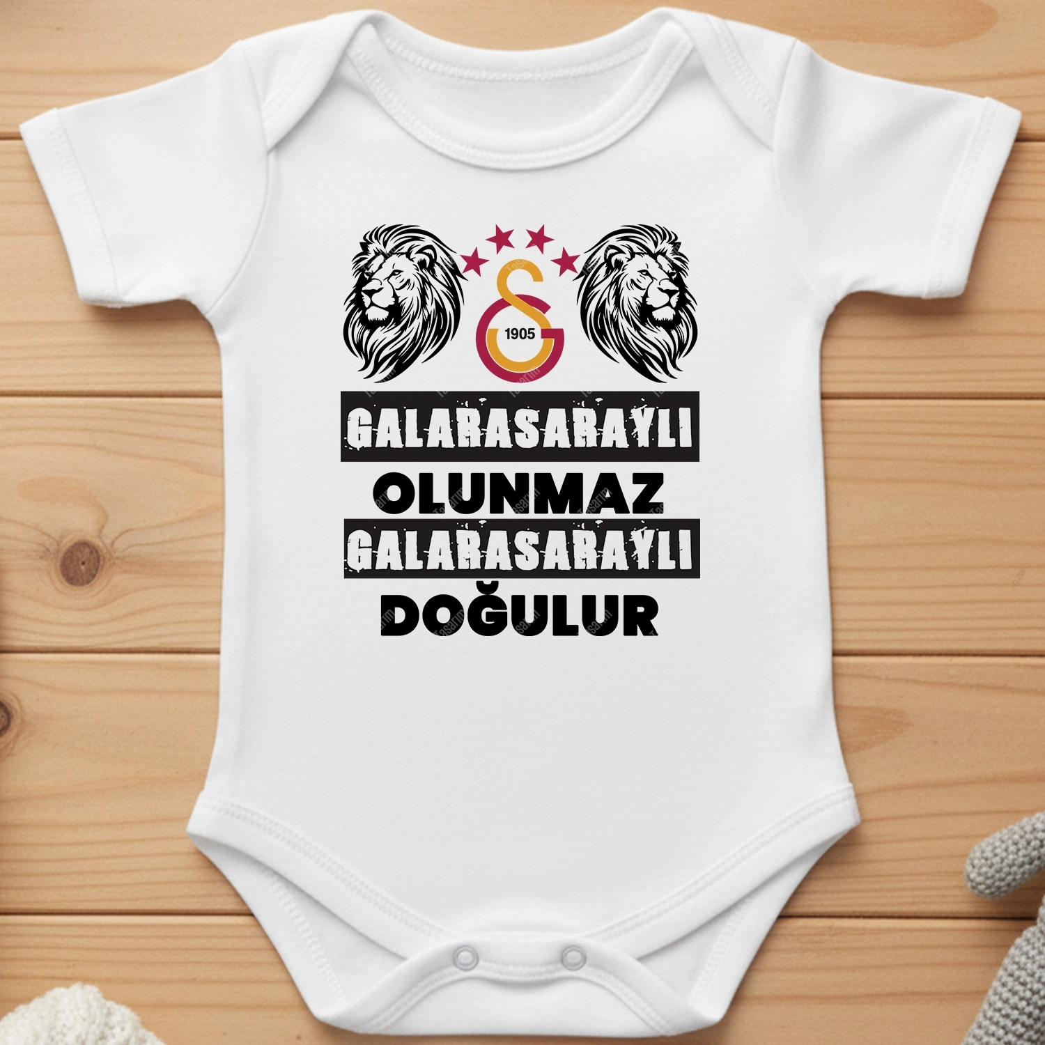 Galatasaraylı Olunmaz Galatasaraylı Doğulur - Bebek & Body & Zıbın