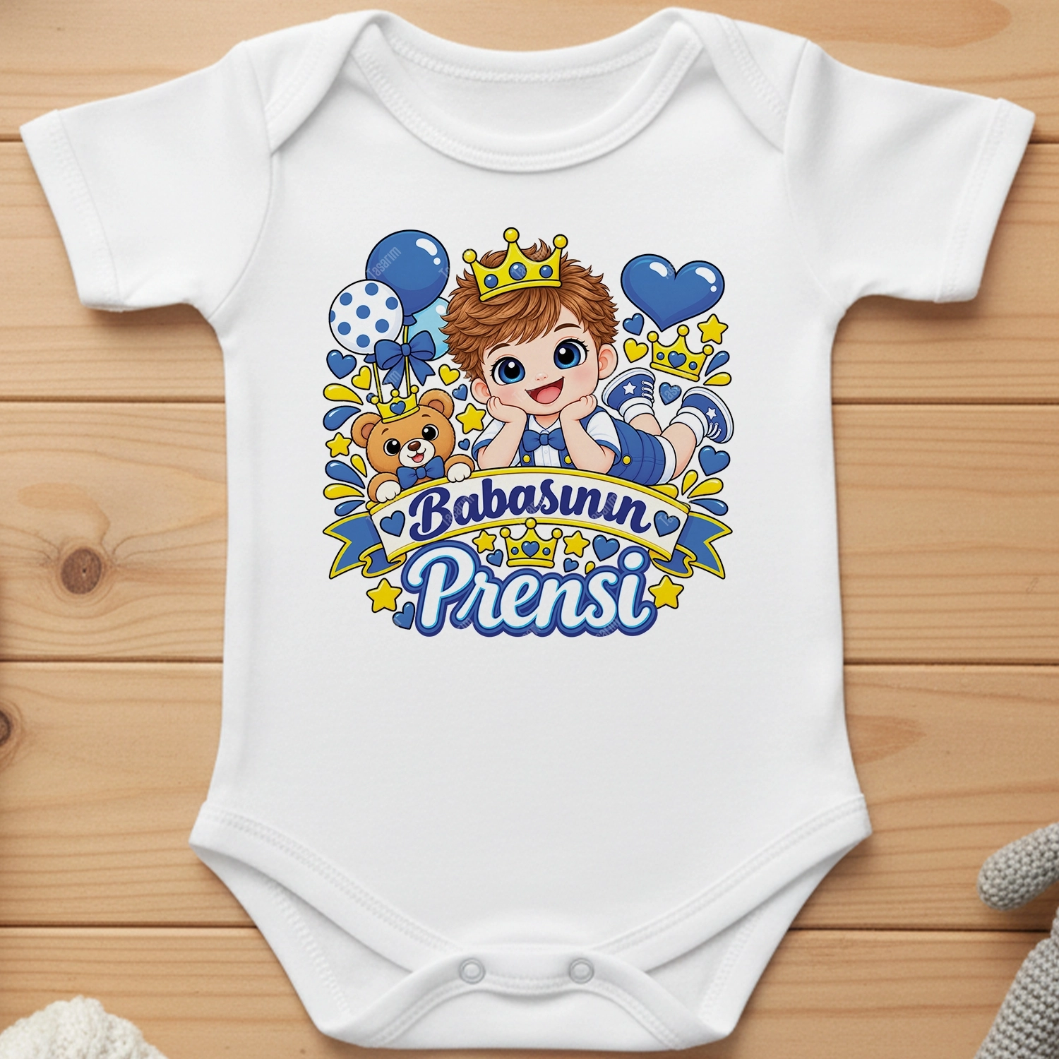 Babasının Prensi - Bebek Body Zıbın