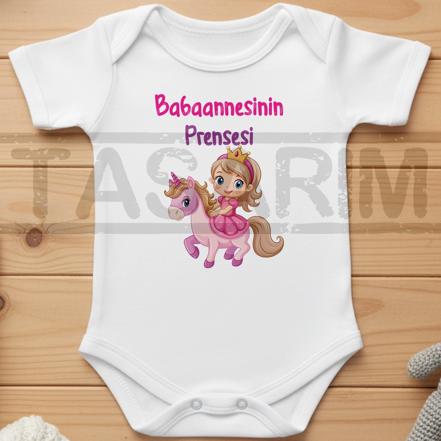 Babaannesinin Prensesi - Bebek Body Zıbın