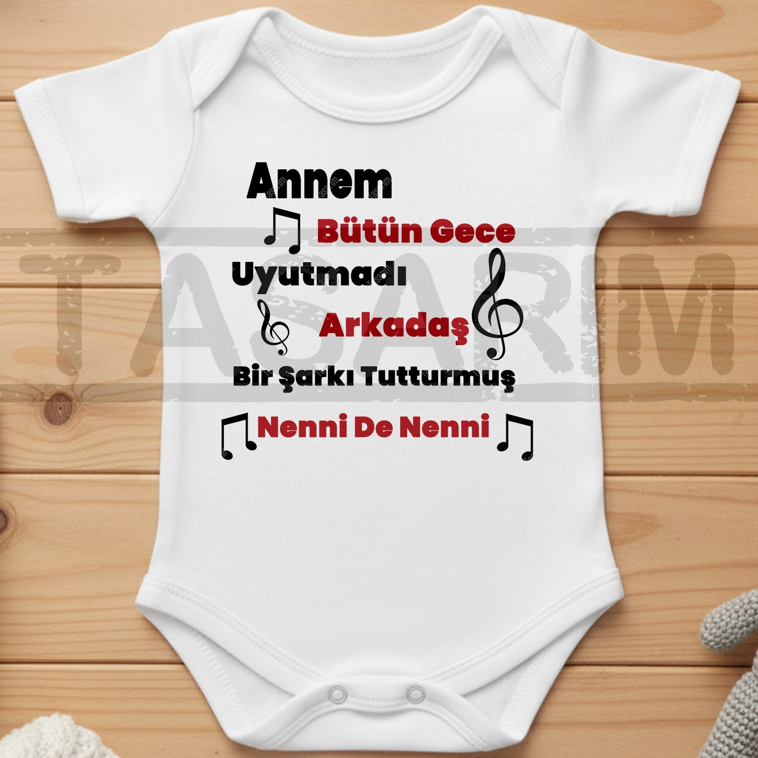 Annem Bütün Gece Uyutmadı Arkadaş - Bebek Body Zıbın