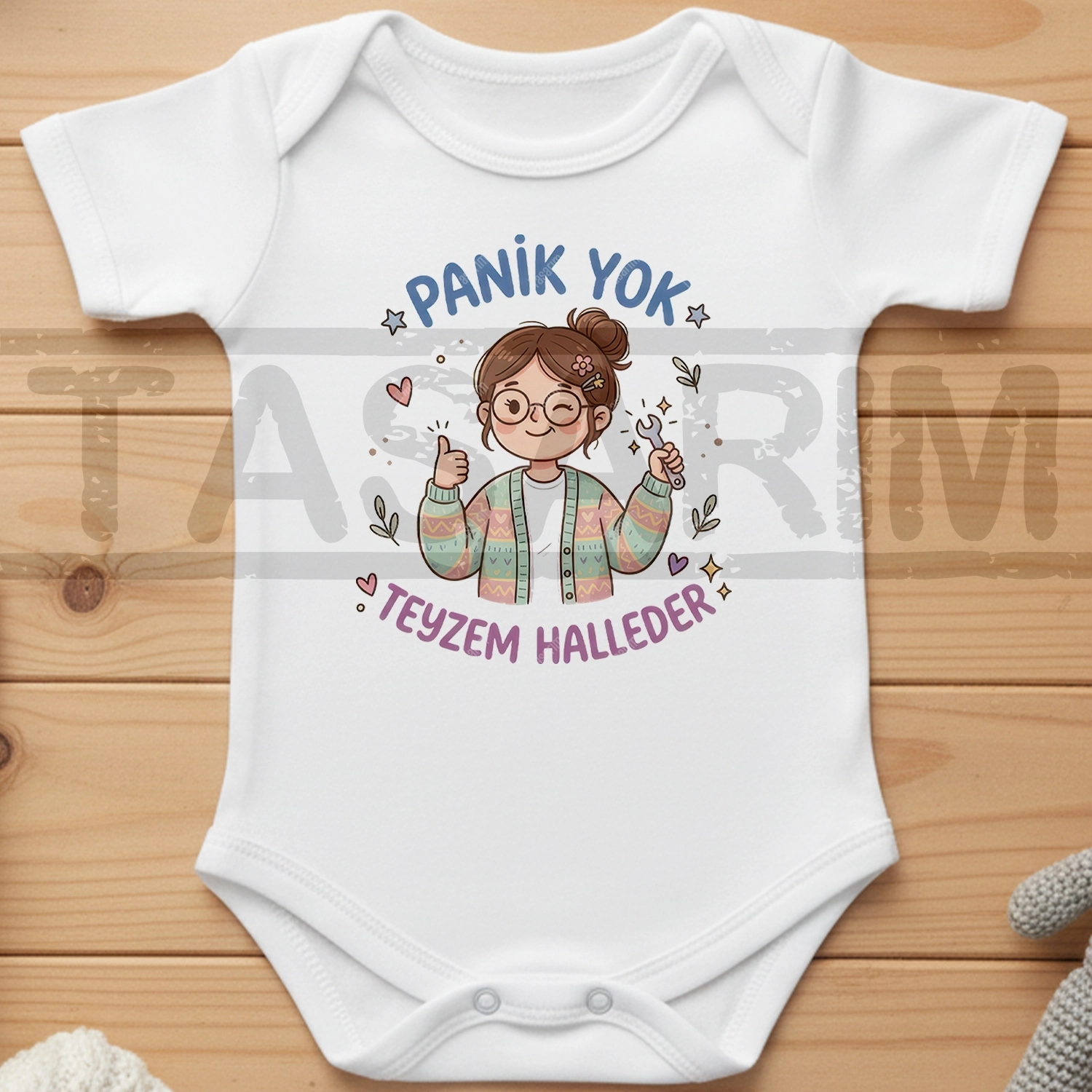 Panik Yok Teyzem Halleder - Bebek Body Zıbın