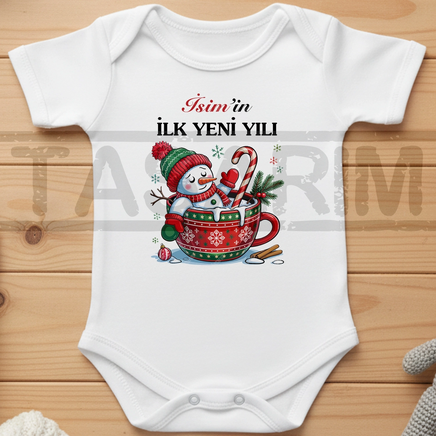 İlk Yeni Yılı - Bebek Body Zıbın