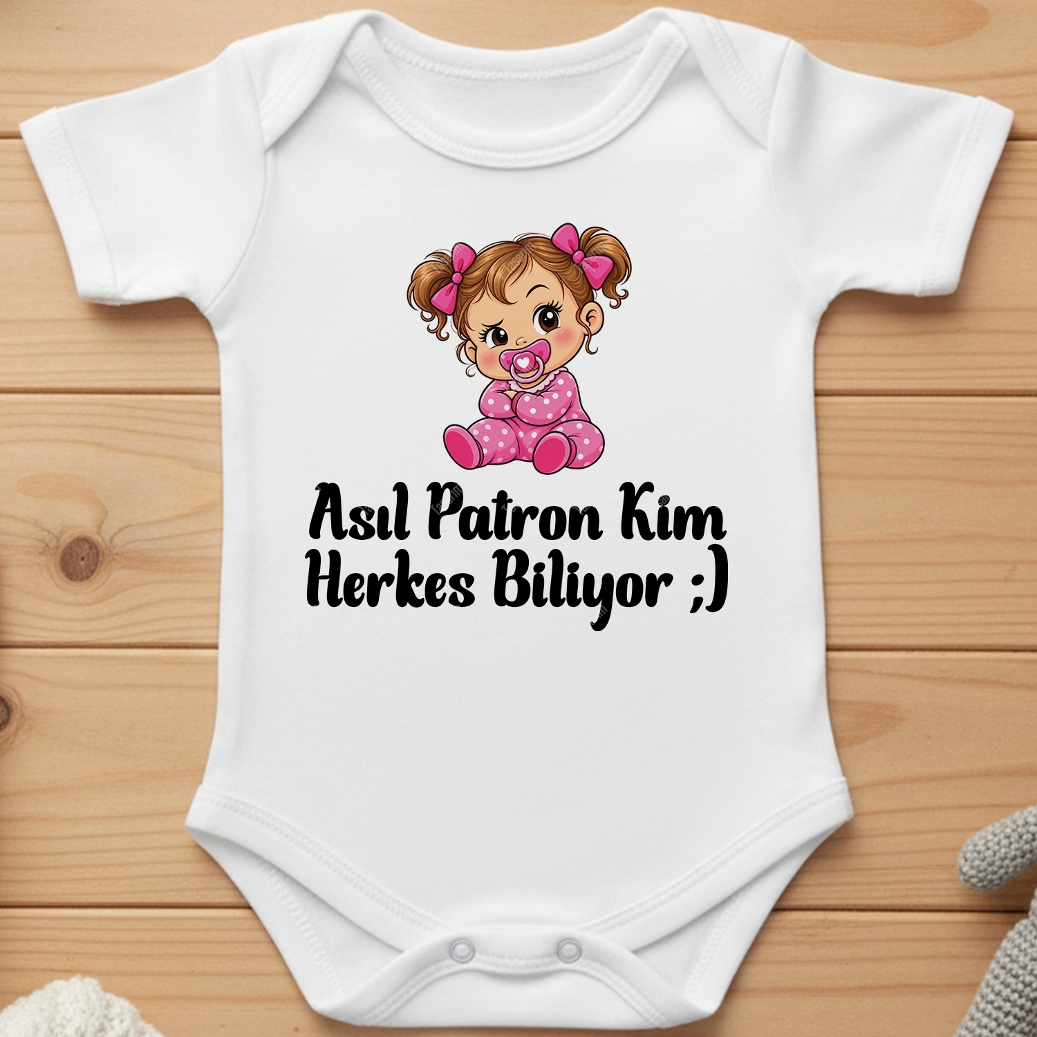 Asıl Patron Kim Herkes Biliyor - Bebek Body Zıbın