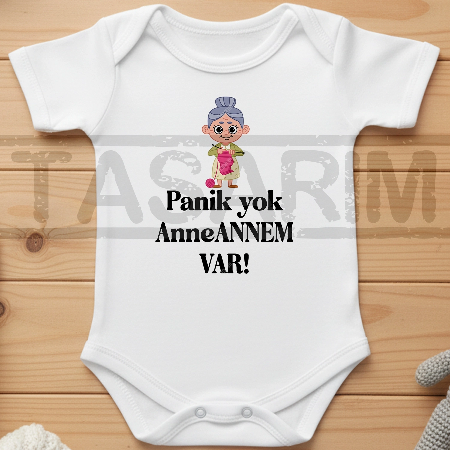 Panik Yok Anneannem Var - Bebek Body Zıbın