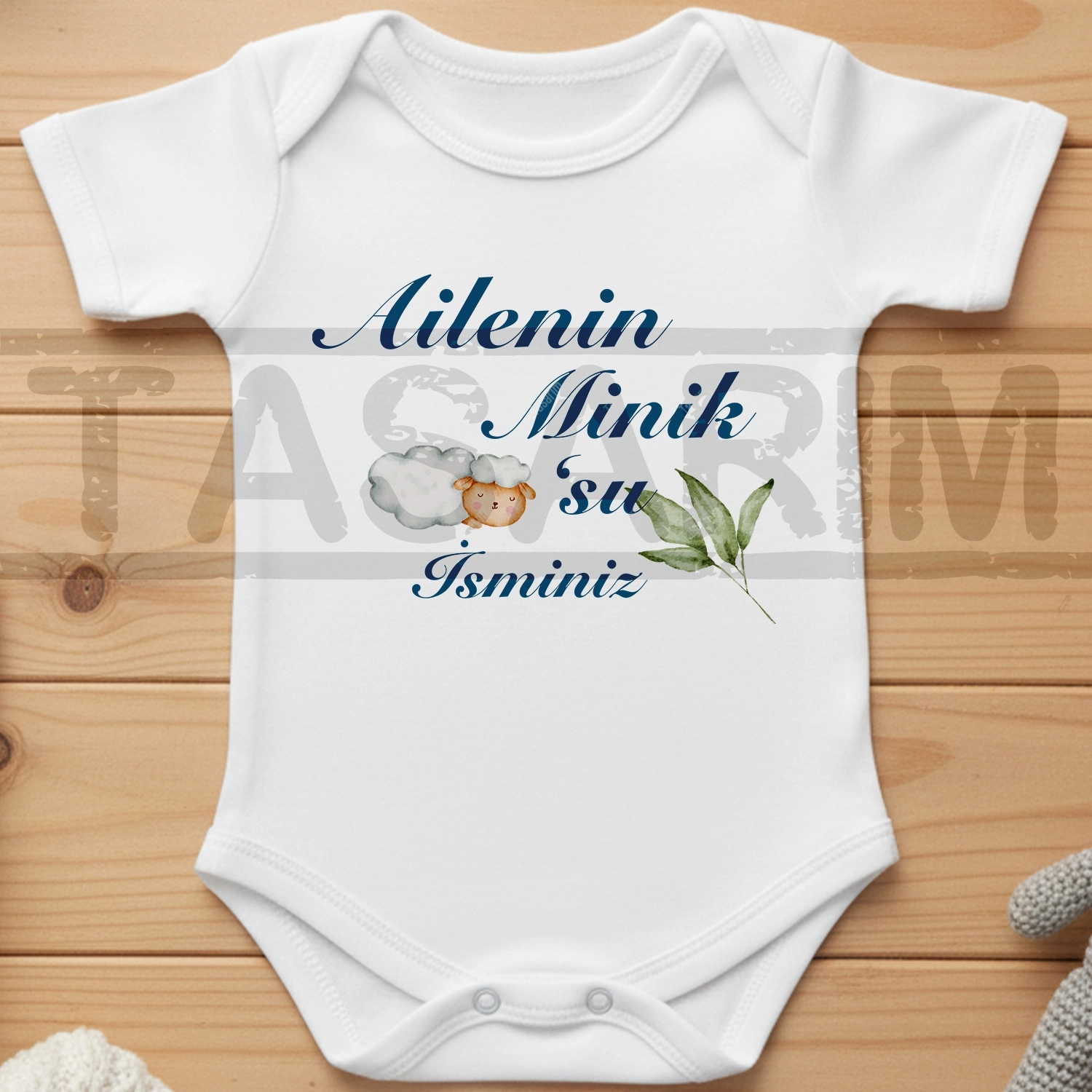 Ailenin Minik Kuzusu - Bebek Body Zıbın
