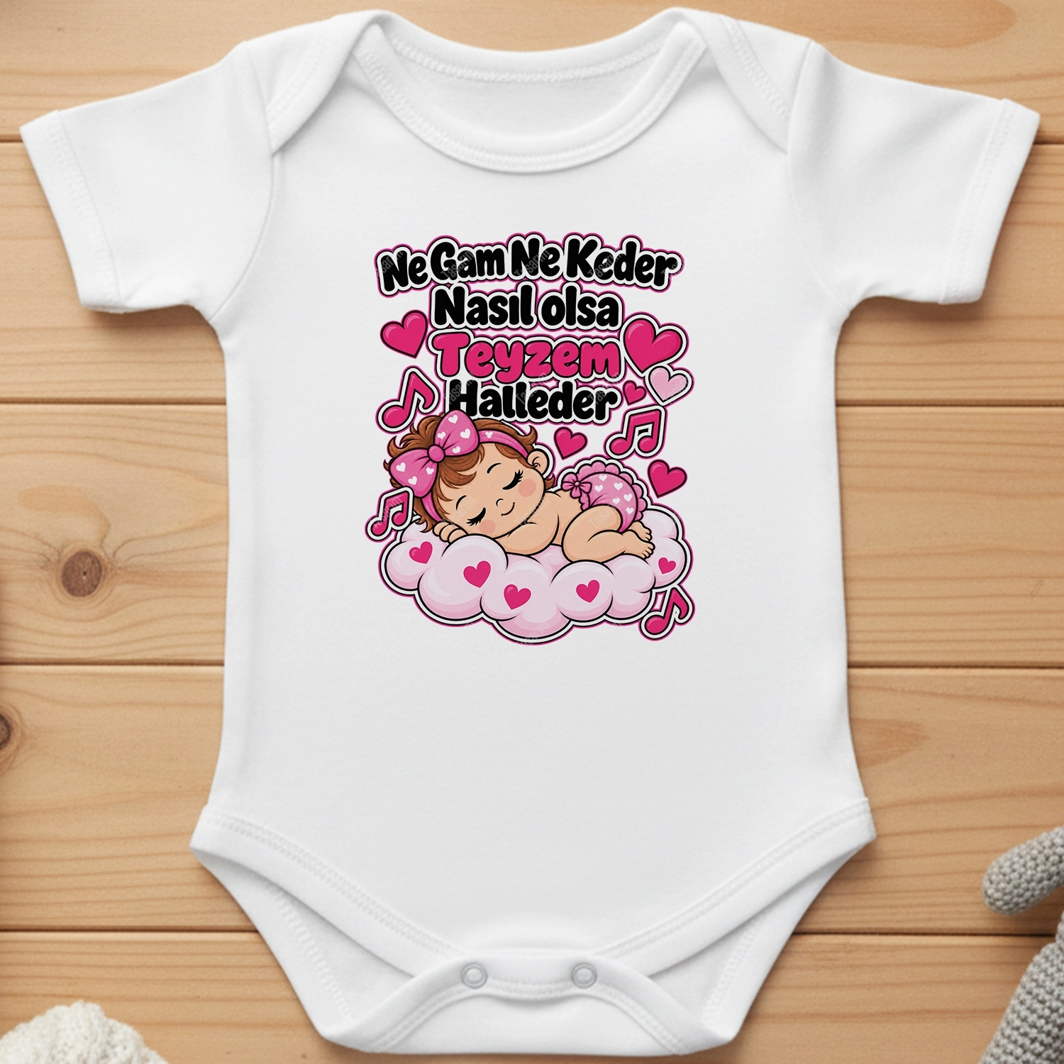 Ne Gam Ne Keder Nasıl Olsa Teyzem Halleder - Bebek Body Zıbın