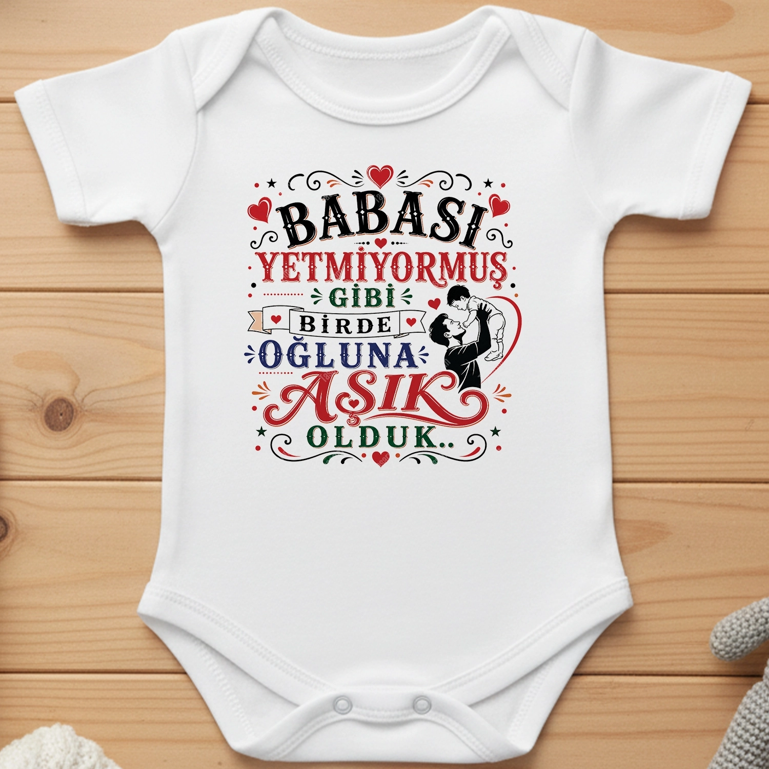 Babası Yetmiyormuş Gibi Birde Oğluna Aşık Olduk - Bebek Body Zıbın