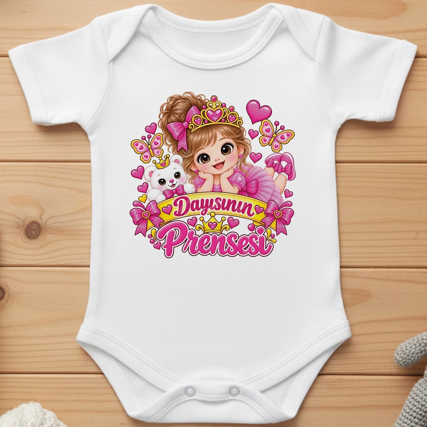 Dayısının Prensesi - Bebek Body Zıbın