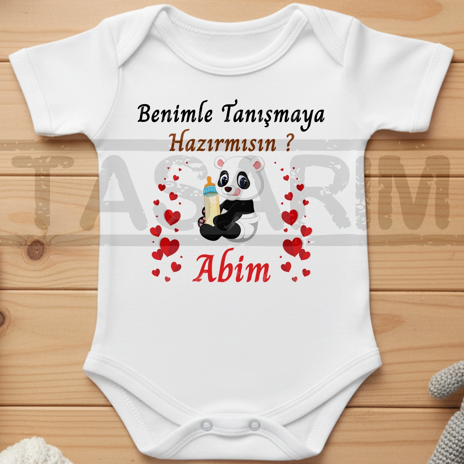 Benimle Tanışmaya Hazırmısın ? Abim - Bebek Body Zıbın