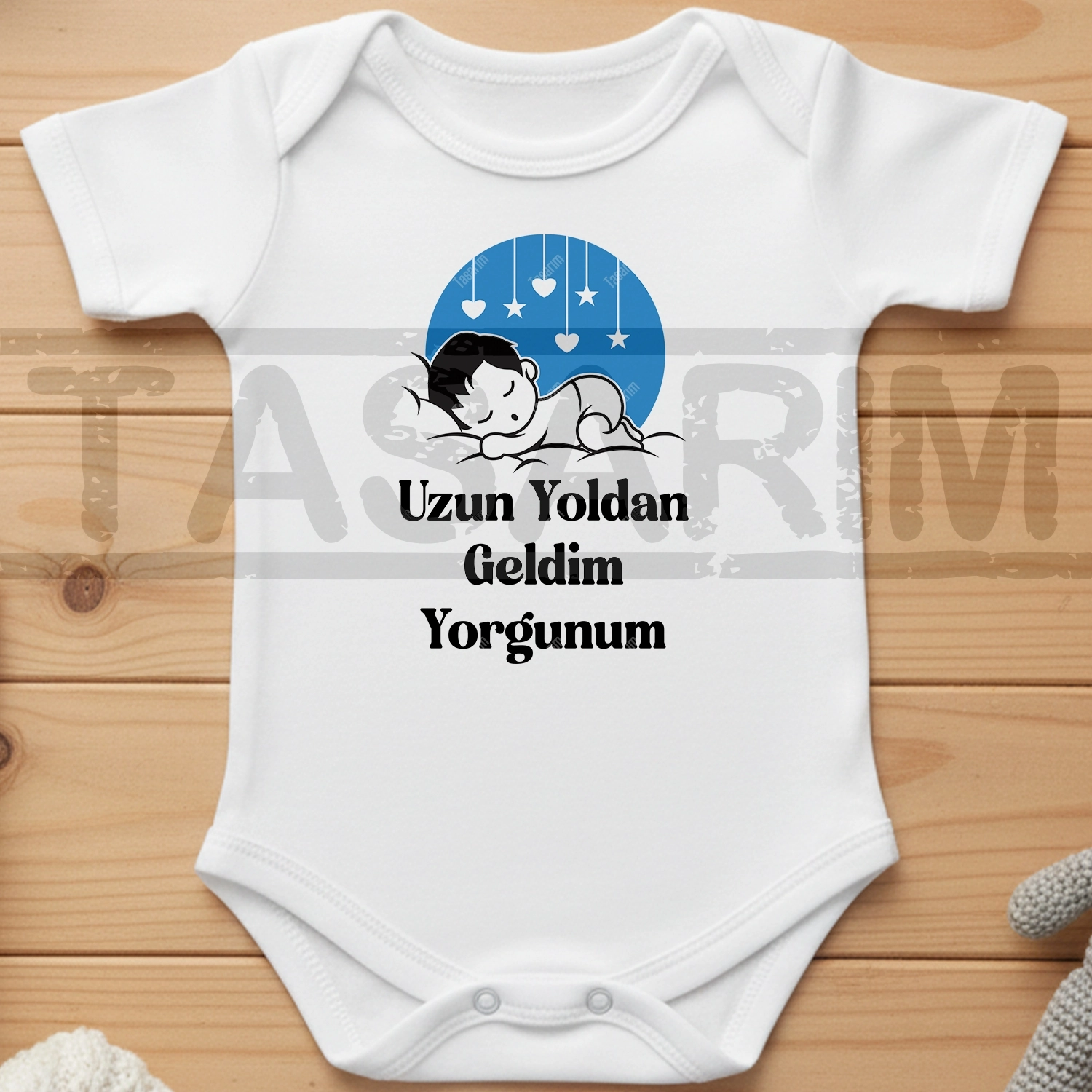 Uzun Yoldan Geldim Yorgunum - Bebek Body Zıbın
