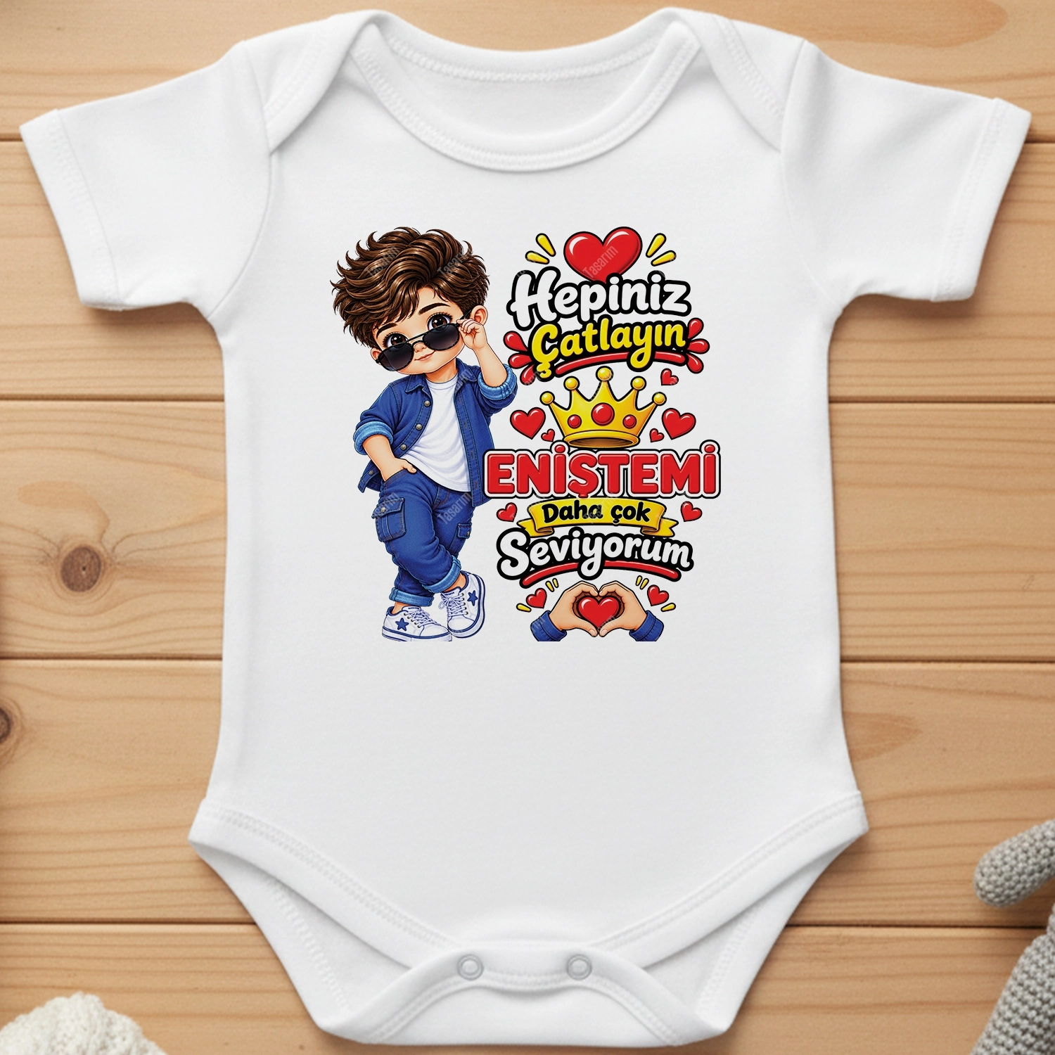 Hepiniz Çatlayın Eniştemi Daha Çok Seviyorum - Bebek Body Zıbın
