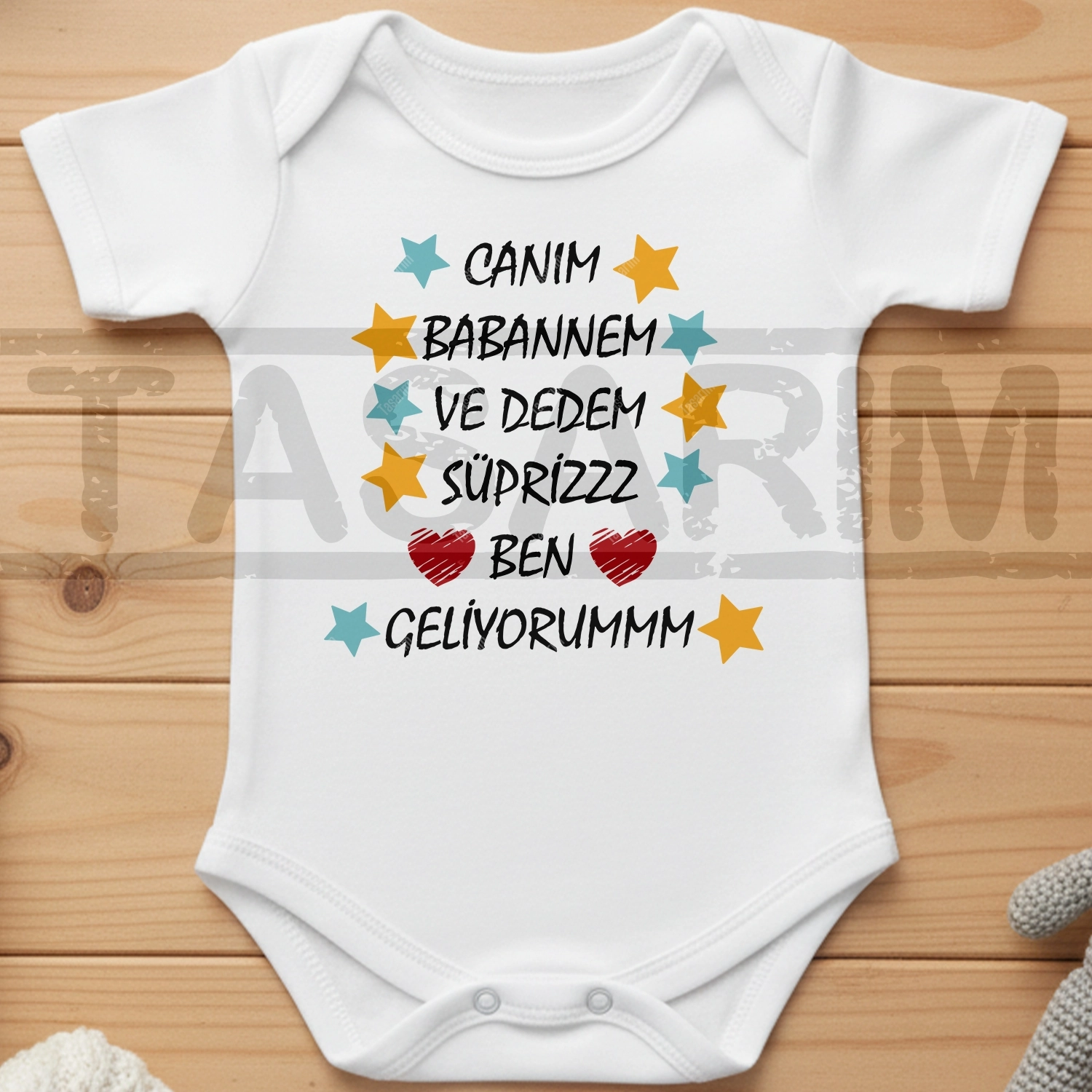 Canım Babannem ve Dedem Süpriz Ben Geliyorum - Bebek & Body & Zıbın