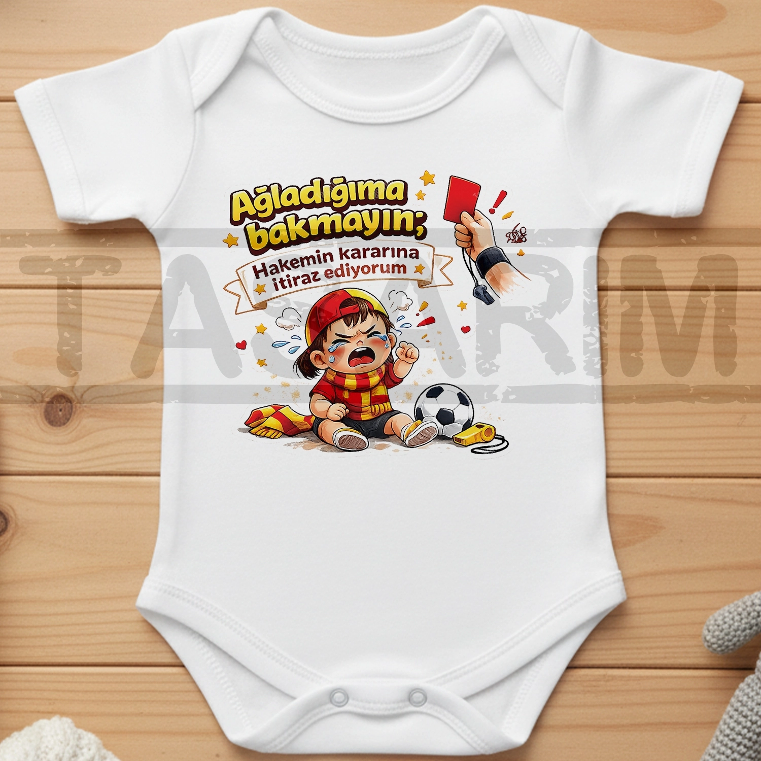 Ağladığıma Bakmayın Hakemin Kararına İtiraz Ediyorum - Bebek Body Zıbın