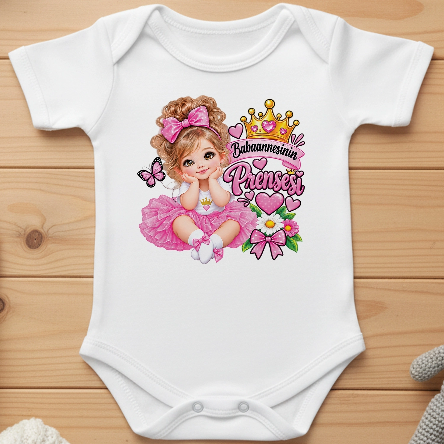 Babaannesinin Prensesi - Bebek Body Zıbın