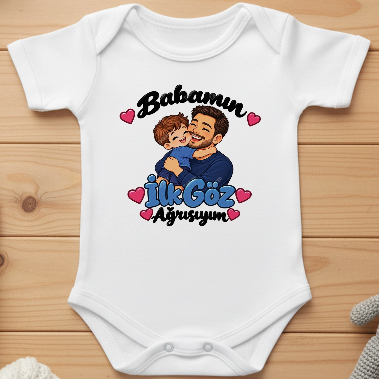 Babamın İlk Göz Ağrısıyım - Bebek Body Zıbın