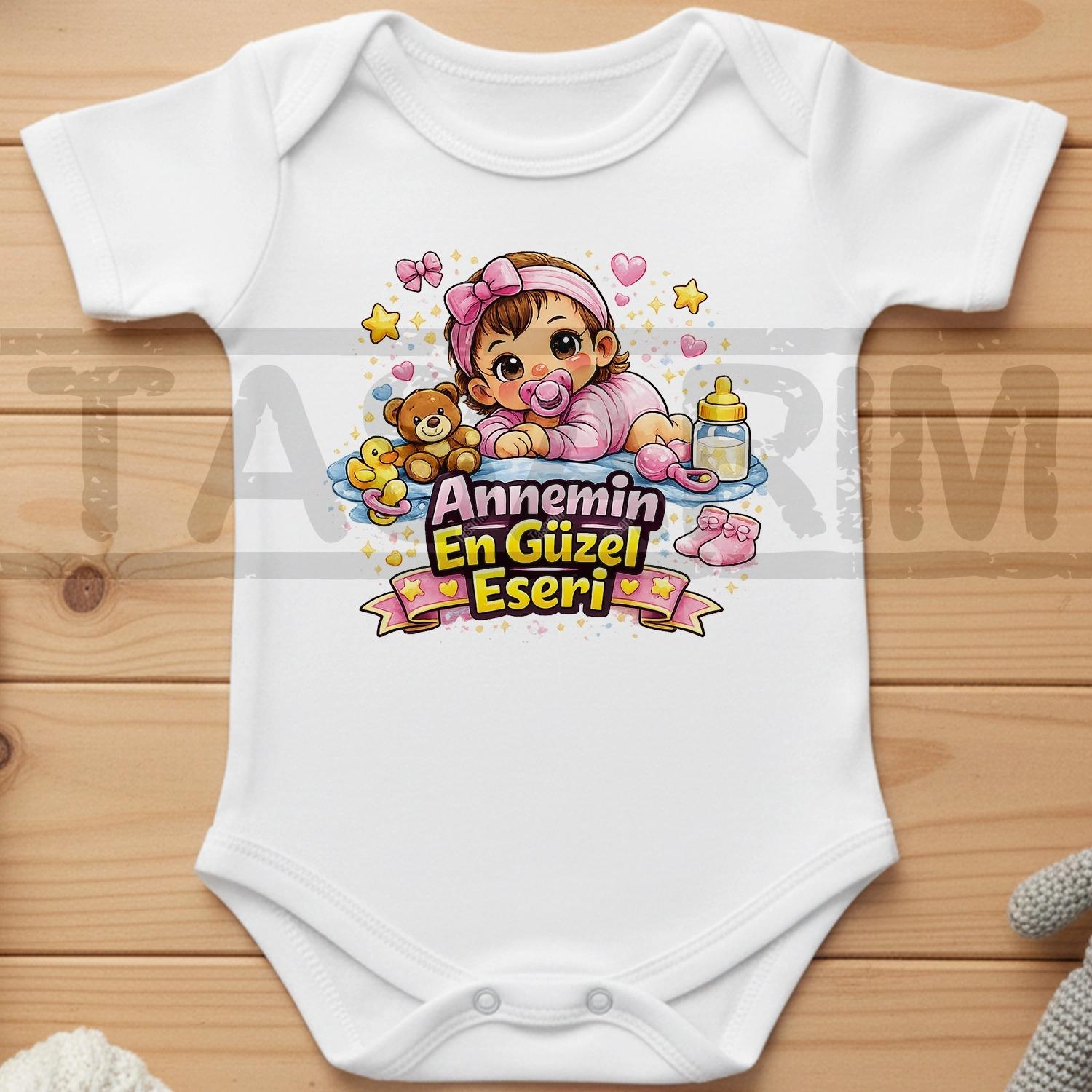 Annemin En Güzel Eseri - Bebek Body Zıbın