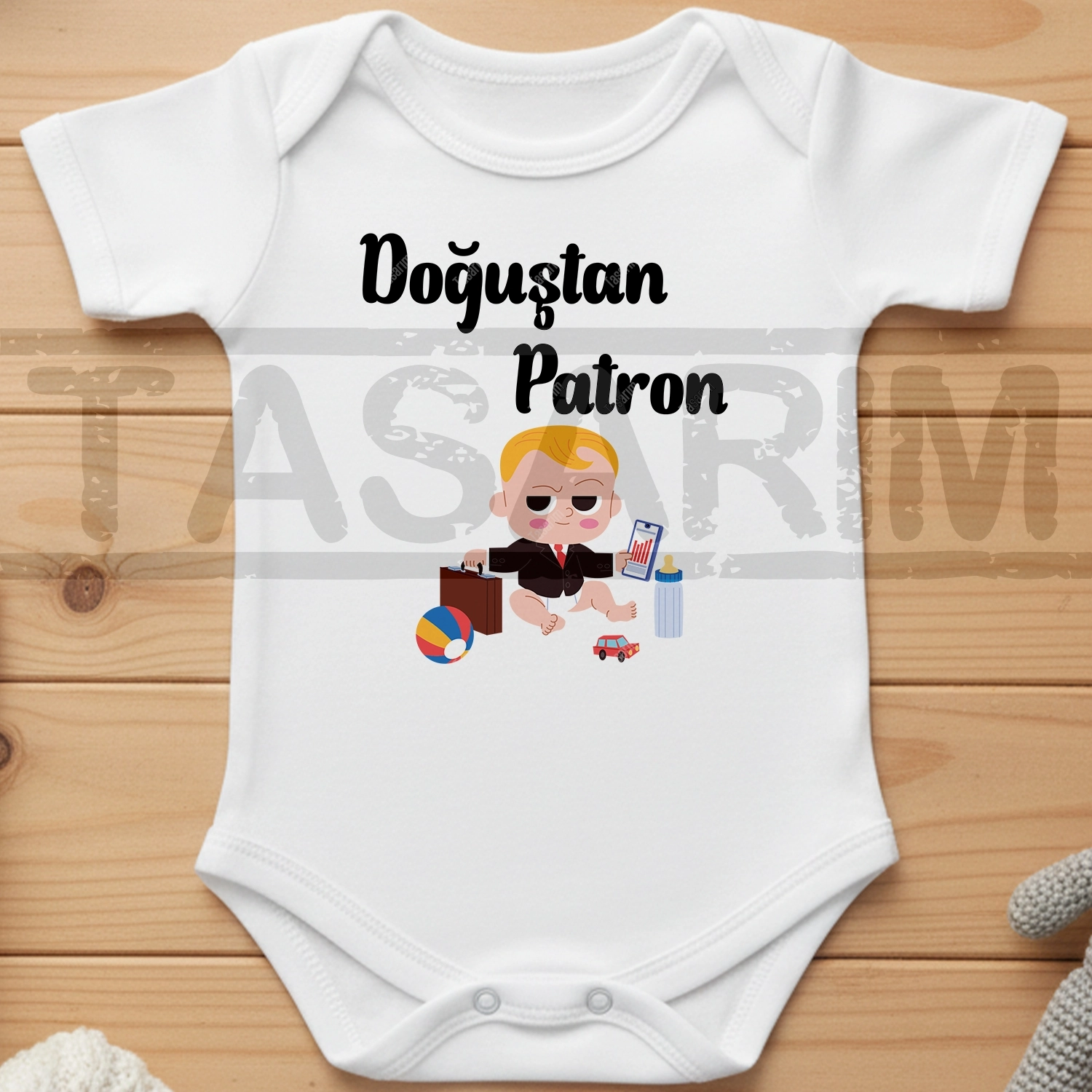 Doğuştan Patron - Bebek Body Zıbın