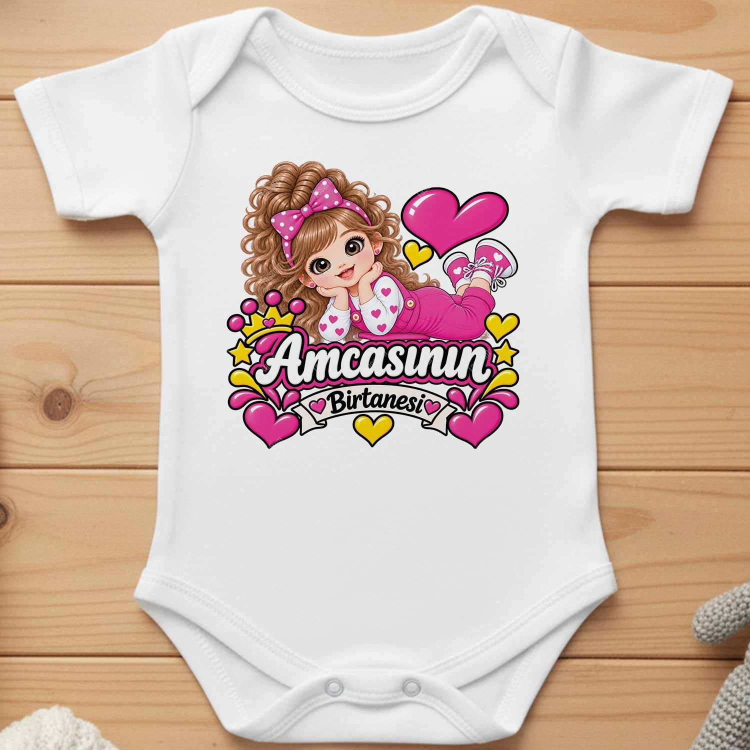 Amcasının Bir Tanesi - Bebek Body Zıbın