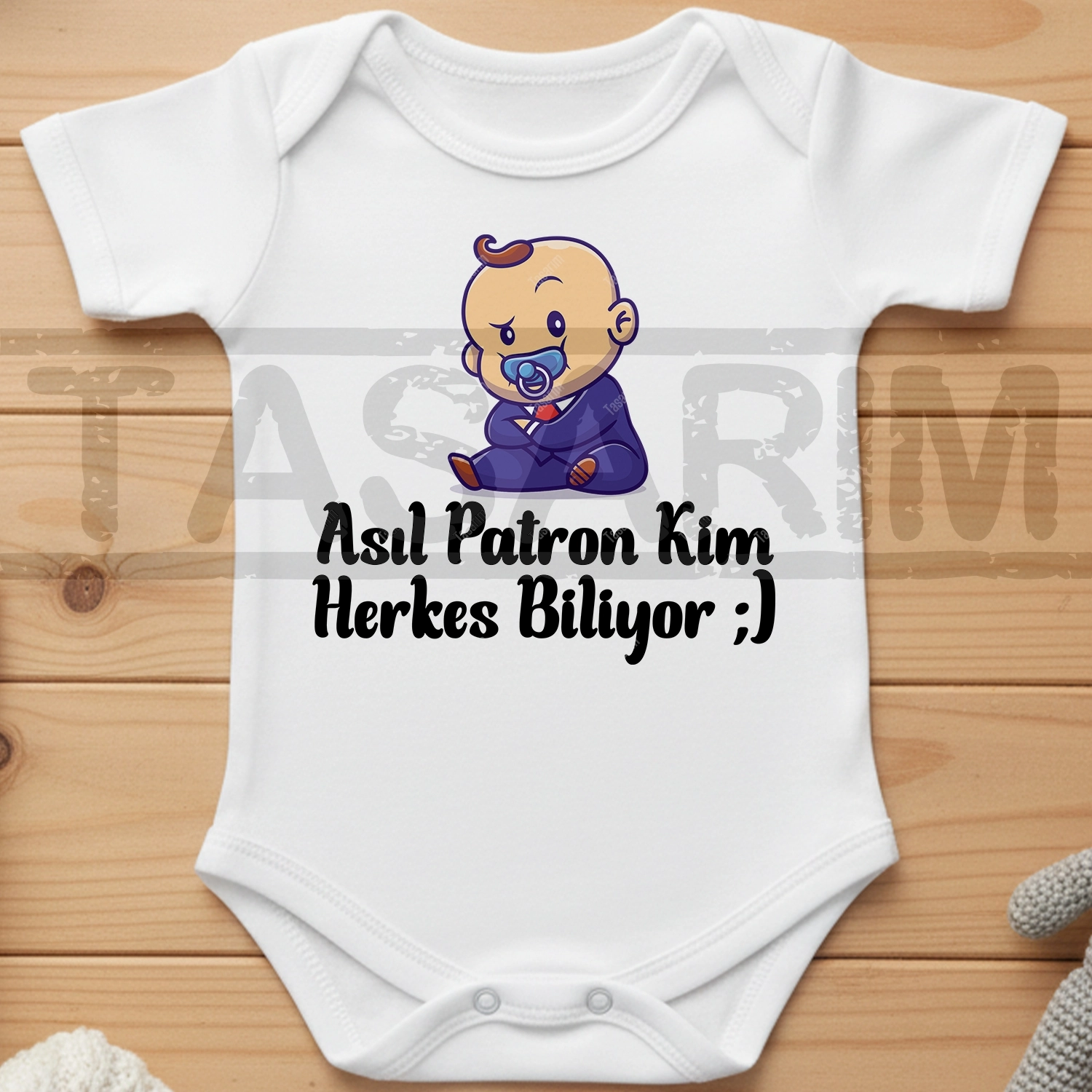 Asıl Patron Kim Herkes Biliyor - Bebek Body Zıbın