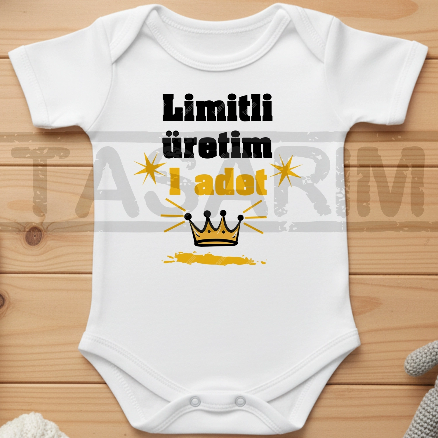 Limitli Üretim 1 Adet - Bebek Body Zıbın