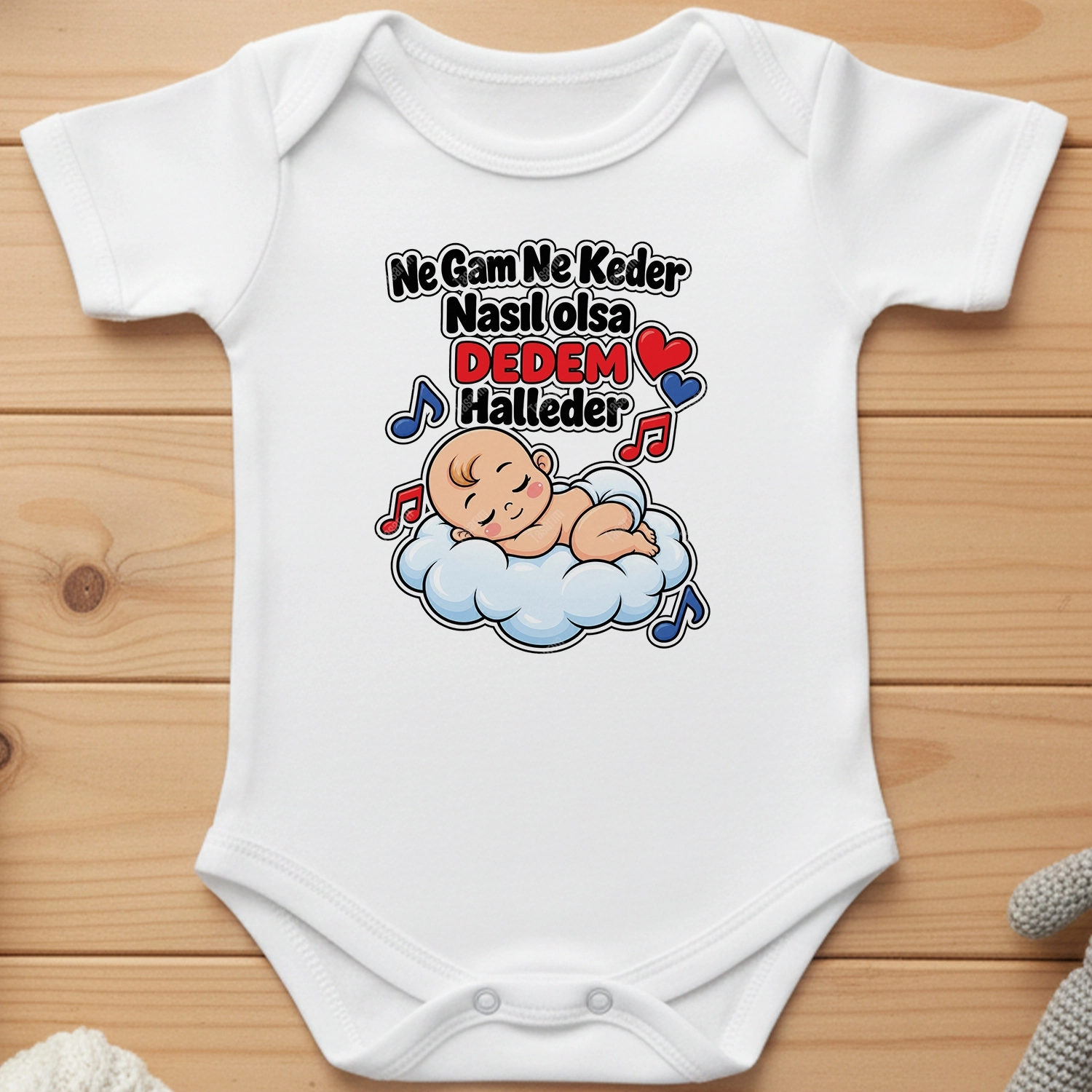 Ne Gam Ne Keder Nasıl Olsa Dedem Halleder - Bebek Body Zıbın
