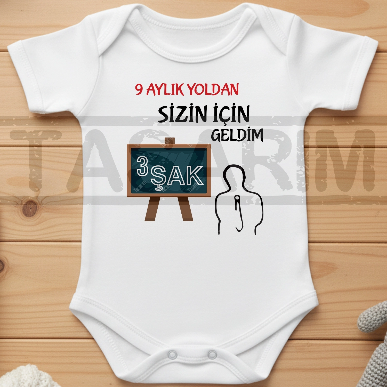 9 Aylık Yoldan Sizin İçin Geldim - Bebek Body Zıbın