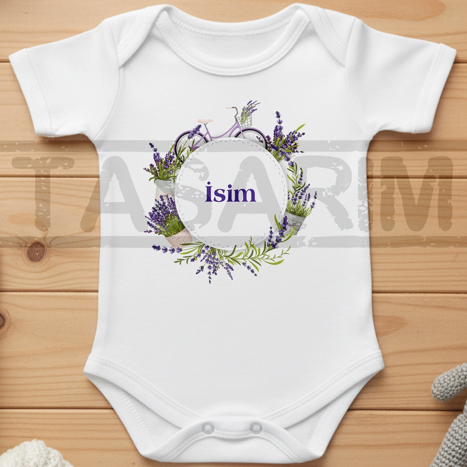 Görsel ile İsim Soyisim - Bebek Body Zıbın