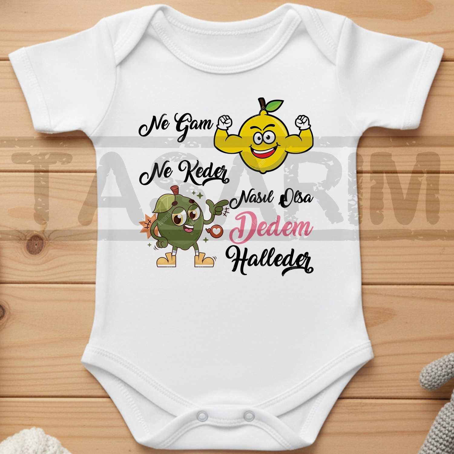 Ne Gam Ne Keder Nasıl Olsa Dedem Halleder - Bebek Body Zıbın