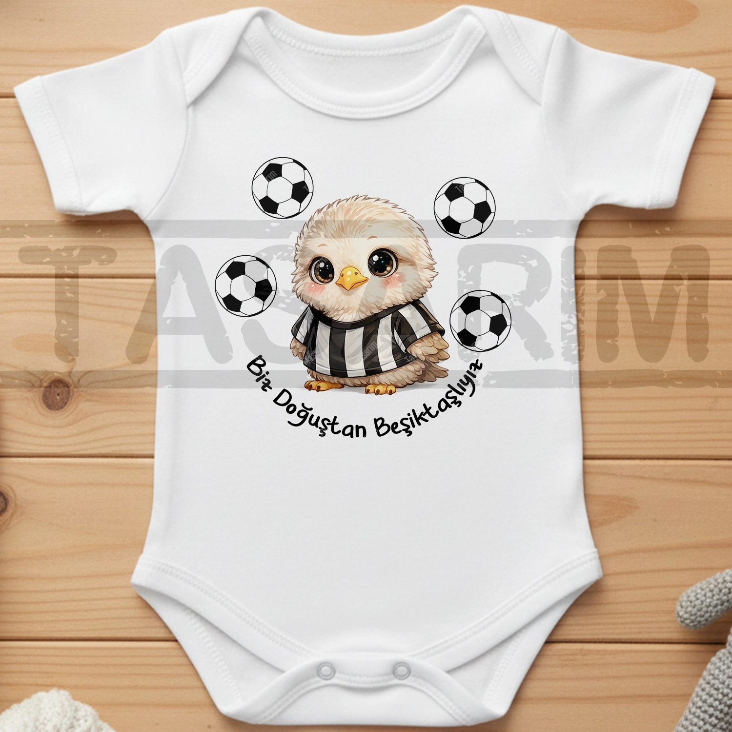 Biz Doğuştan Beşiktaşlıyız - Bebek Body Zıbın