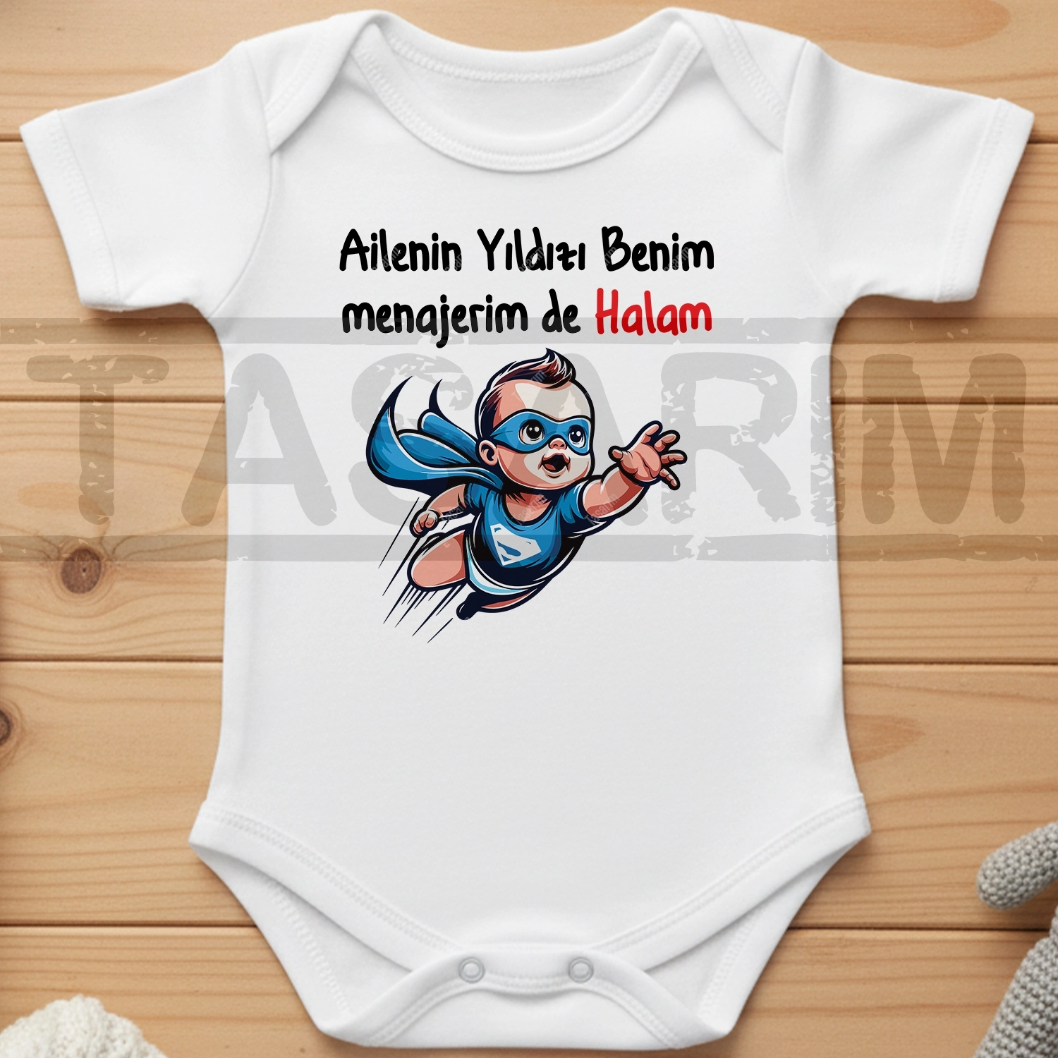 Ailenin Yıldızı Benim Menajerim De Halam - Bebek Body Zıbın