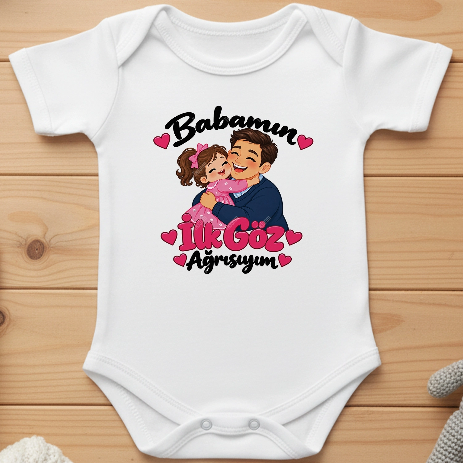 Babamın İlk Göz Ağrısıyım - Bebek Body Zıbın