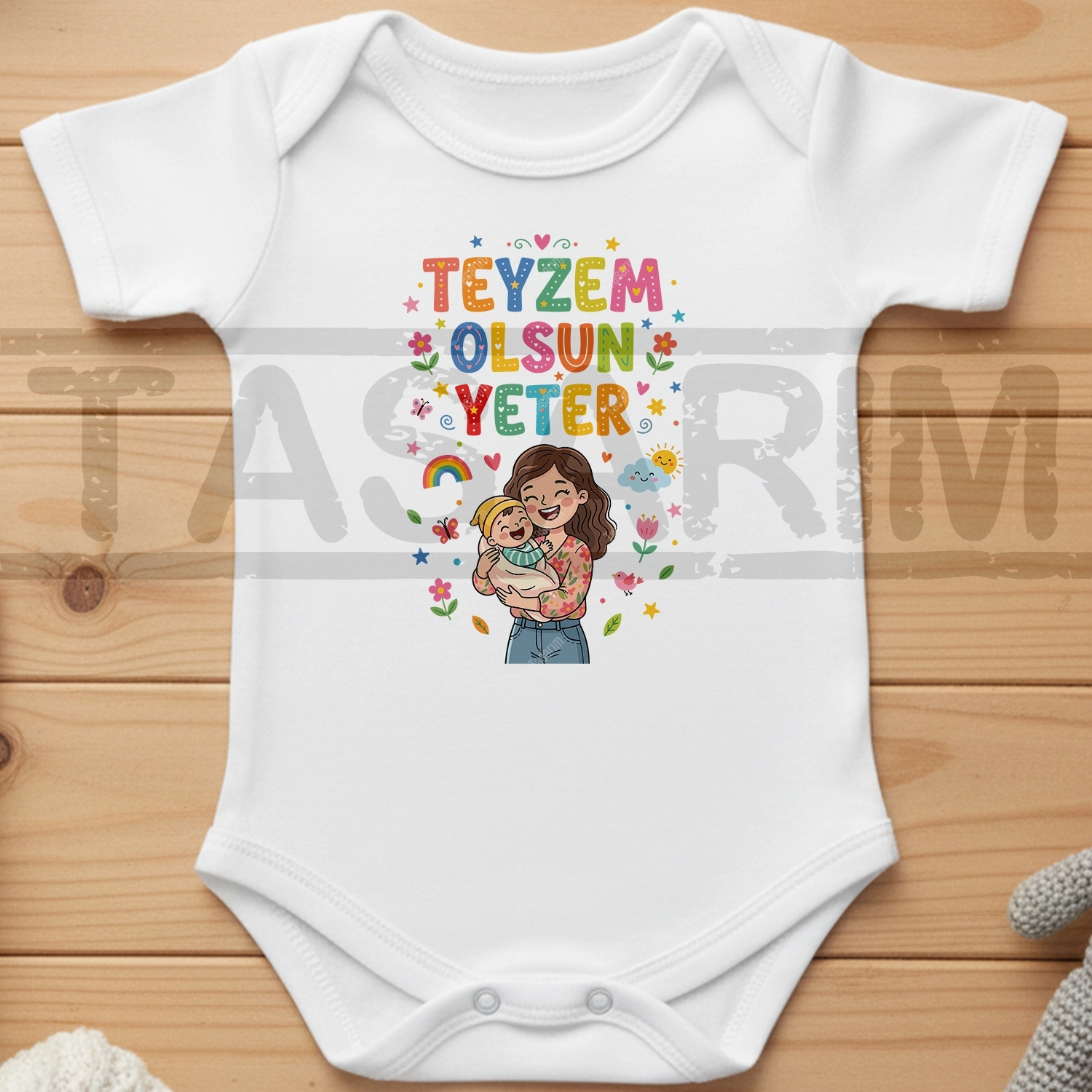 Teyzem Olsun Yeter - Bebek Body Zıbın