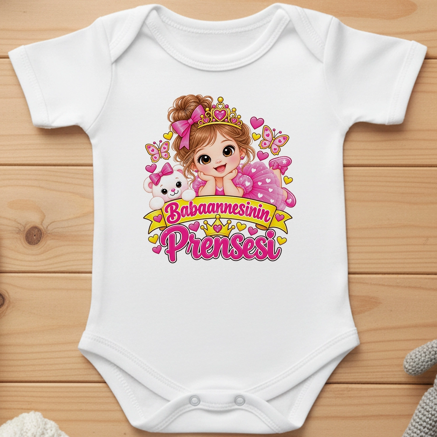 Babaannesinin Prensesi - Bebek Body Zıbın