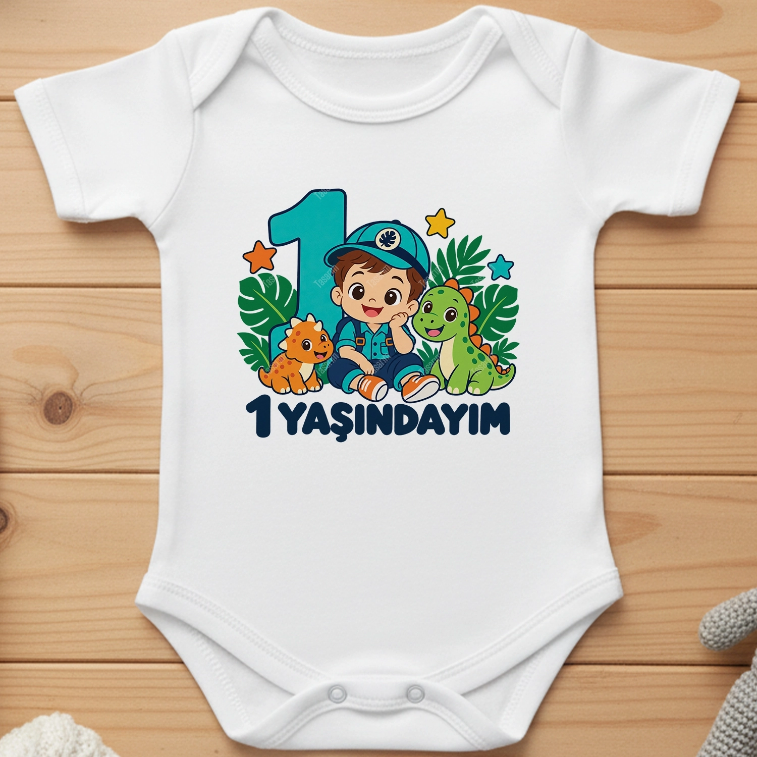 1 Yaşındayım - Bebek Body Zıbın