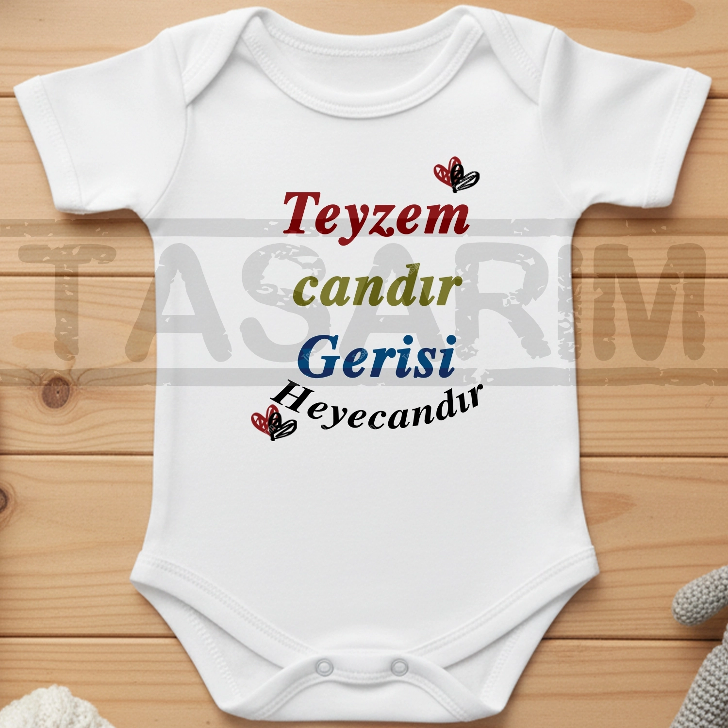 Teyzem Candır Gerisi Heyecandır - Bebek Body Zıbın