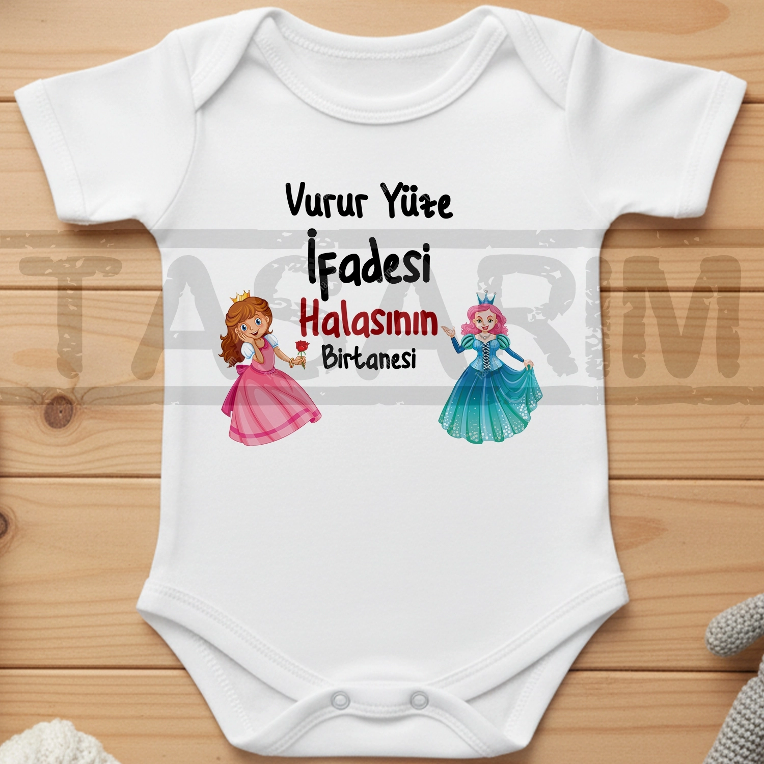 Vurur Yüze İfadesi Halasının Birtanesi - Bebek Body Zıbın