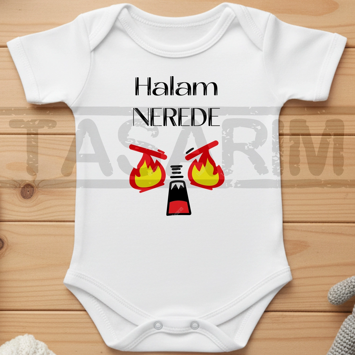 Halam Nerede - Bebek Body Zıbın