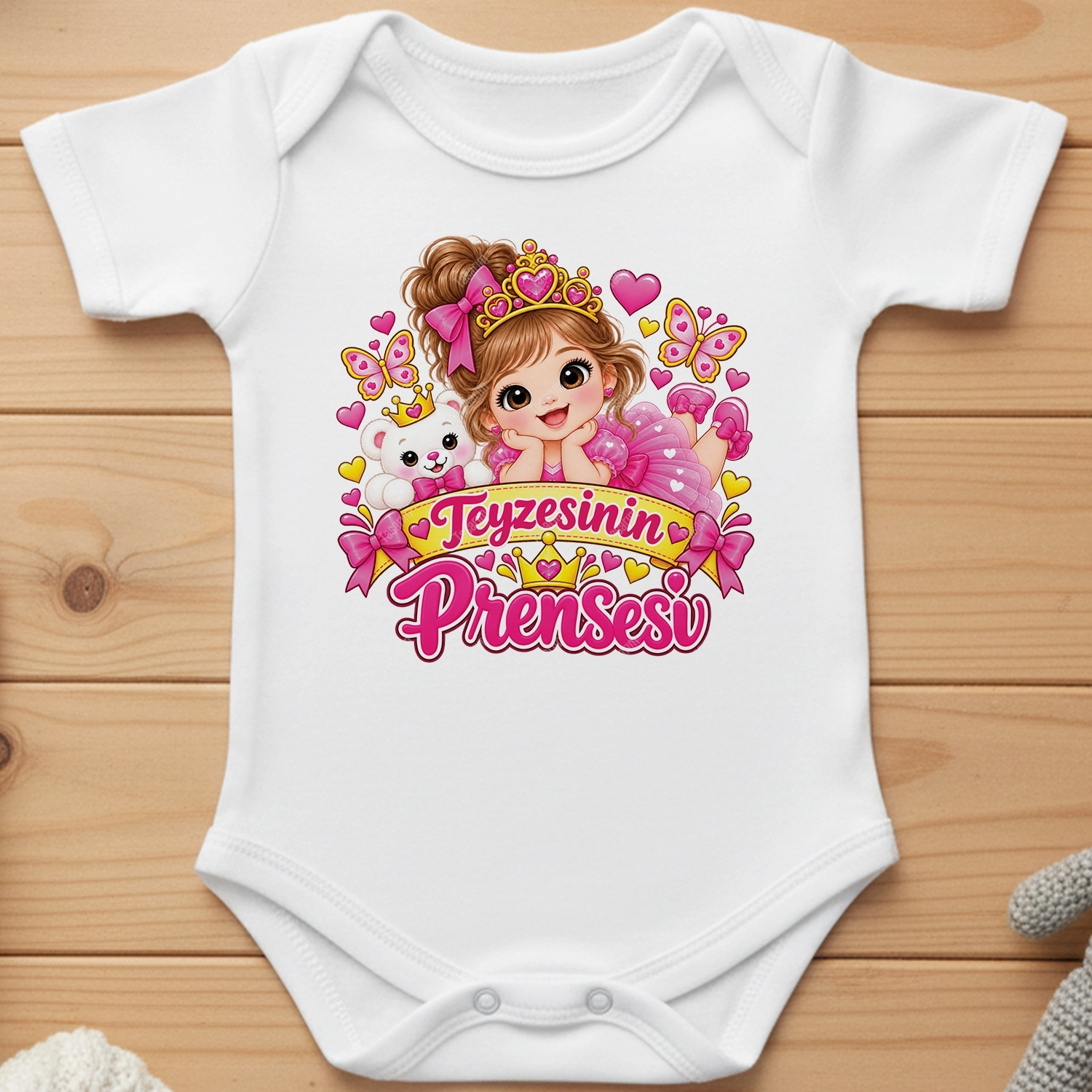 Teyzesinin Prensesi - Bebek Body Zıbın