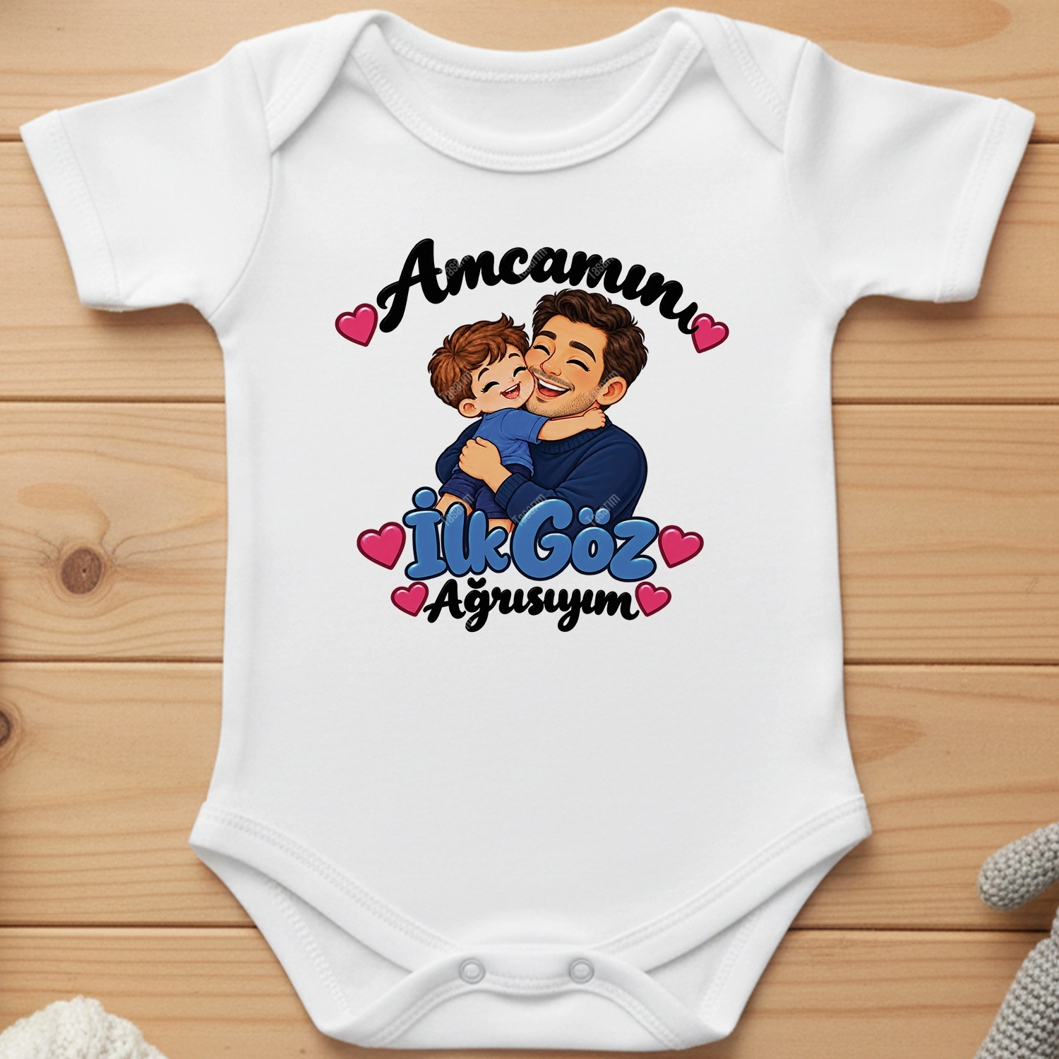 Amcamın İlk Göz Ağrısıyım - Bebek Body Zıbın