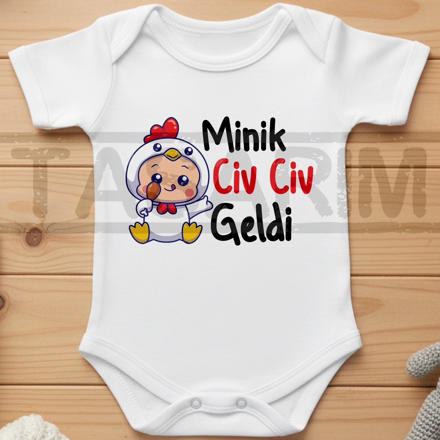 Minik Civ Civ Geldi - Bebek Body Zıbın
