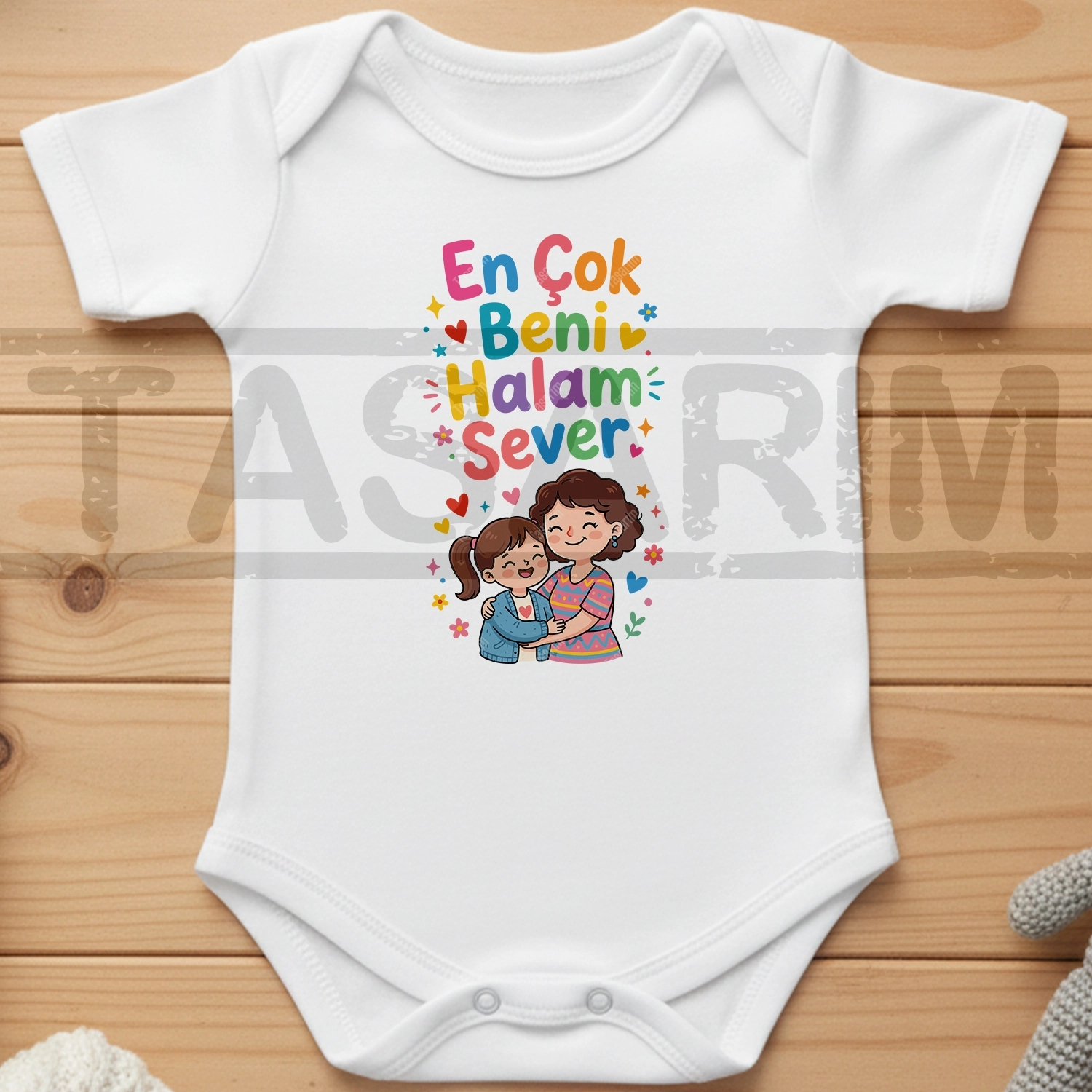 En Çok Beni Halam Sever - Bebek Body Zıbın