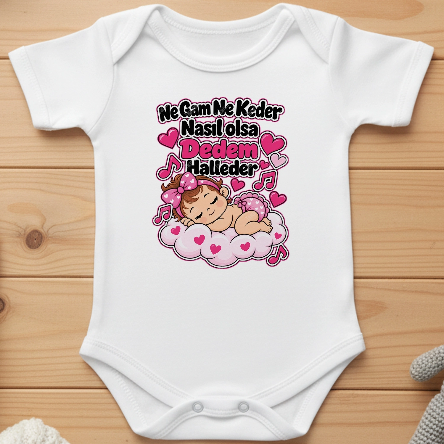 Ne Gam Ne Keder Nasıl Olsa Dedem Halleder - Bebek Body Zıbın