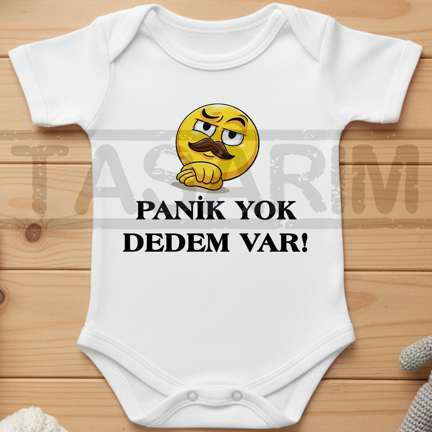 Panik Yok Dedem Var - Bebek Body Zıbın