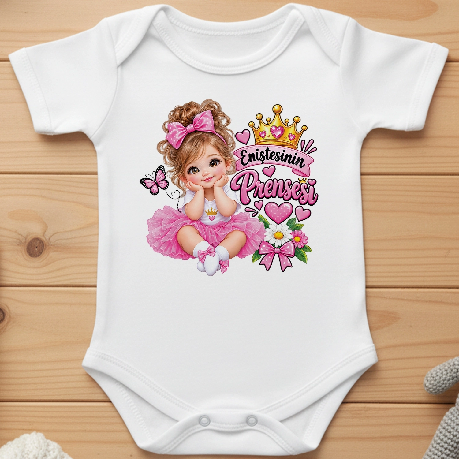 Eniştesinin Prensesi - Bebek Body Zıbın
