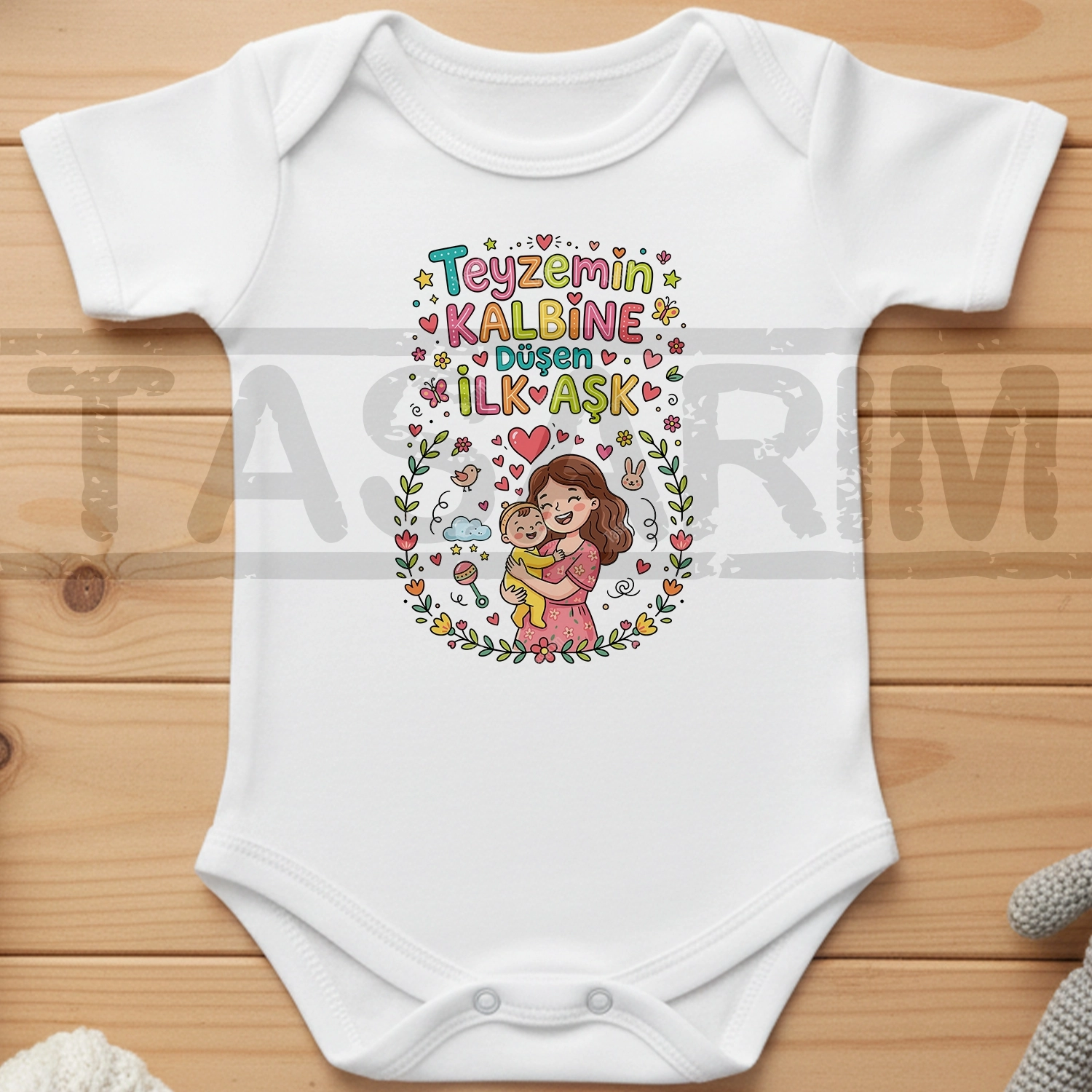 Teyzemin Kalbine Düşen İlk Aşk - Bebek Body Zıbın