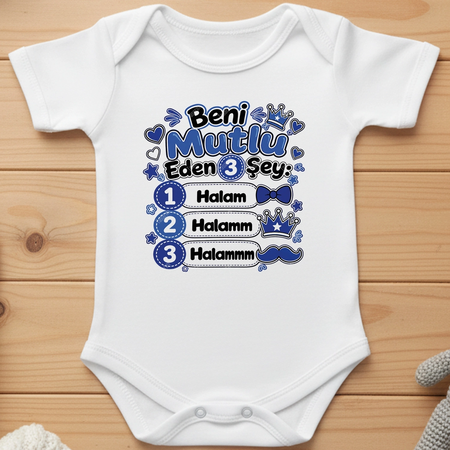 Beni Mutlu Eden 3 Şey Halam - Bebek Body Zıbın