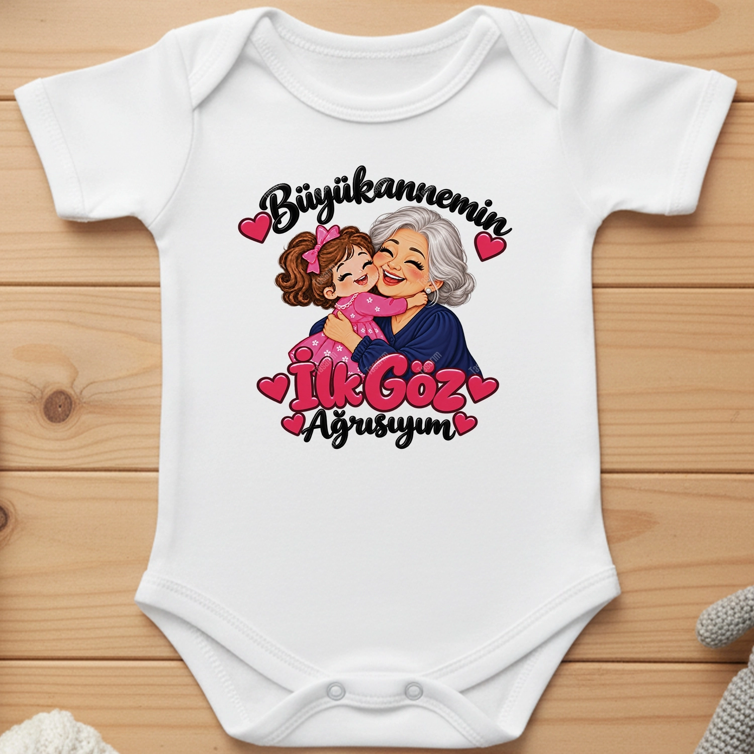 Büyükannemin İlk Göz Ağrısıyım - Bebek Body Zıbın