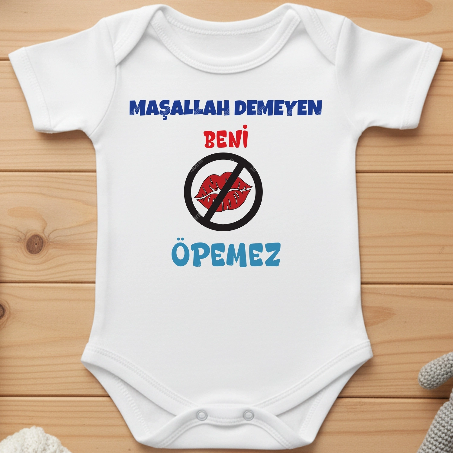 Maşallah Demeyen Beni Öpemez - Bebek Body Zıbın