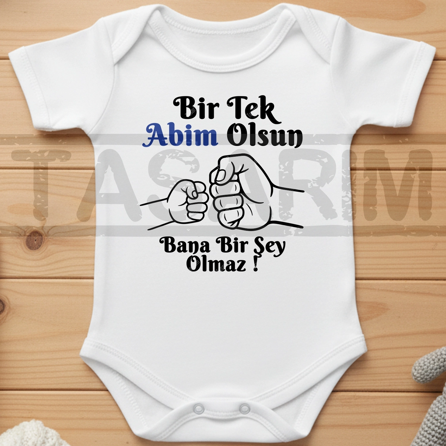 Bir Tek Abim Olsun Bana Bir Şey Olmaz - Bebek Body Zıbın
