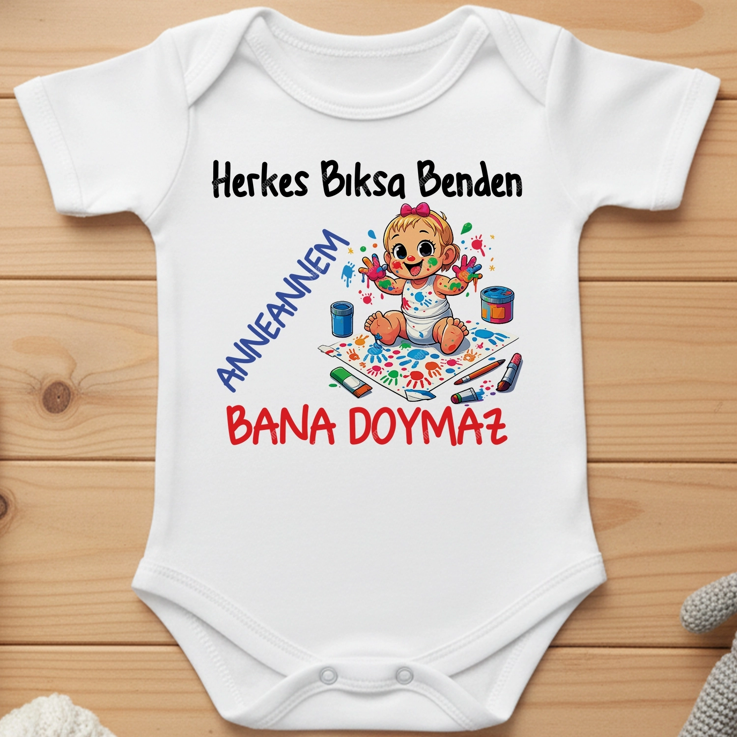 Herkes Bıksa Benden Anneannem Bana Doymaz - Bebek Body Zıbın